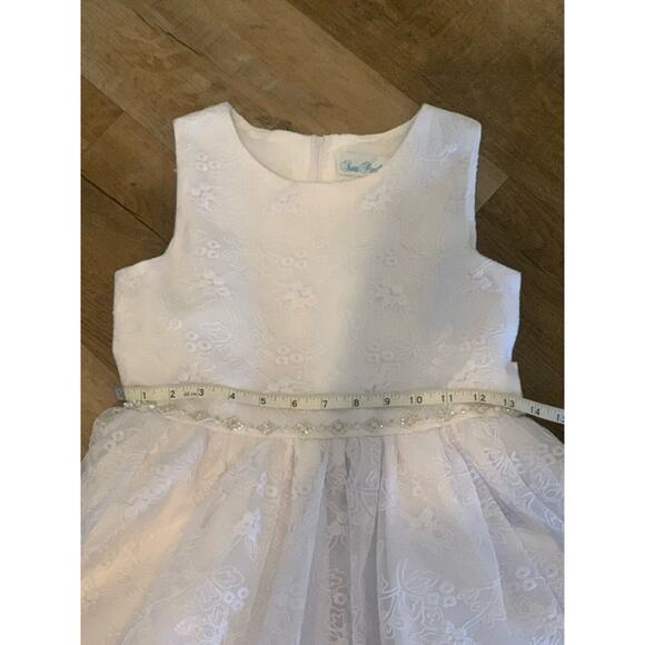 Flower Girl Communion Dress Size 10 Swea’ Pea & Lilli Girls White Fancy - Picture 10 of 11